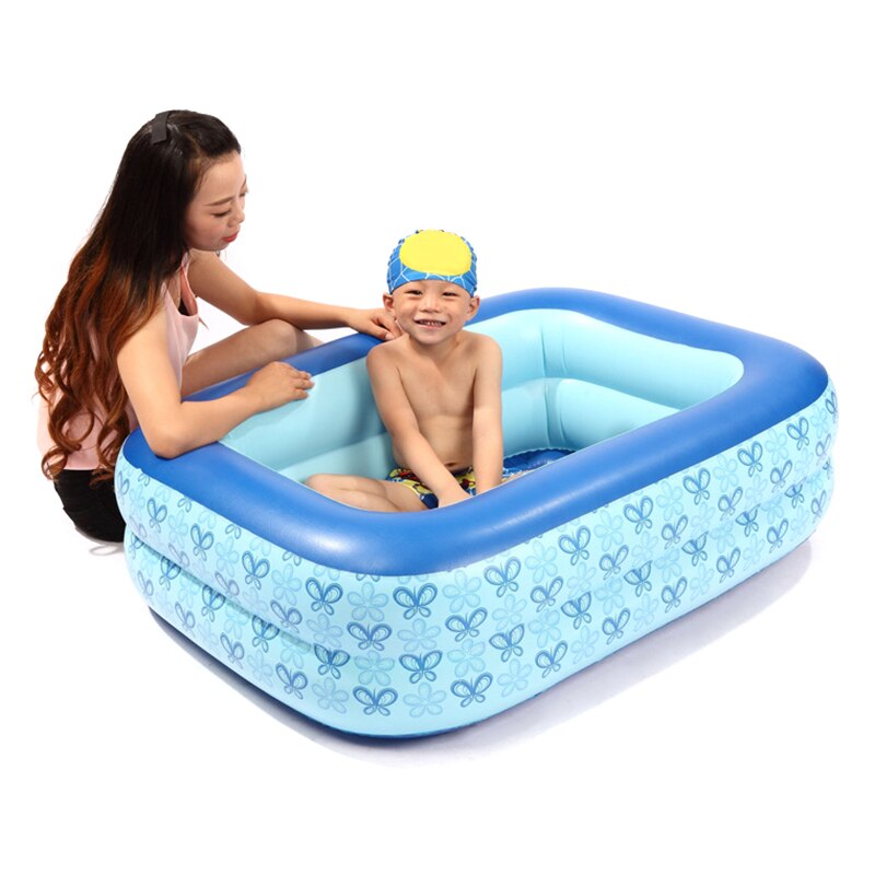 PVC Rectangular Inflatable Swimming Pool Children Home Courtyard Garden Swimming Pool LBV