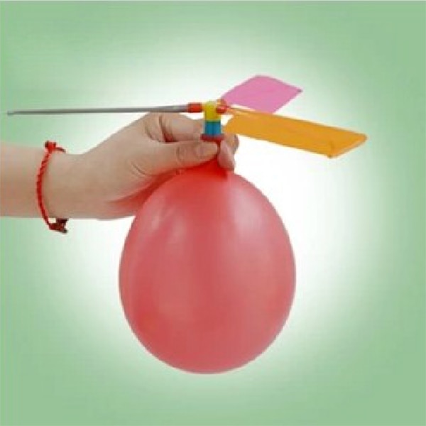 1 Set Balloon Airplane Toys Funny Aircraft Helicopter Flying Toy For Kids Children Random Color