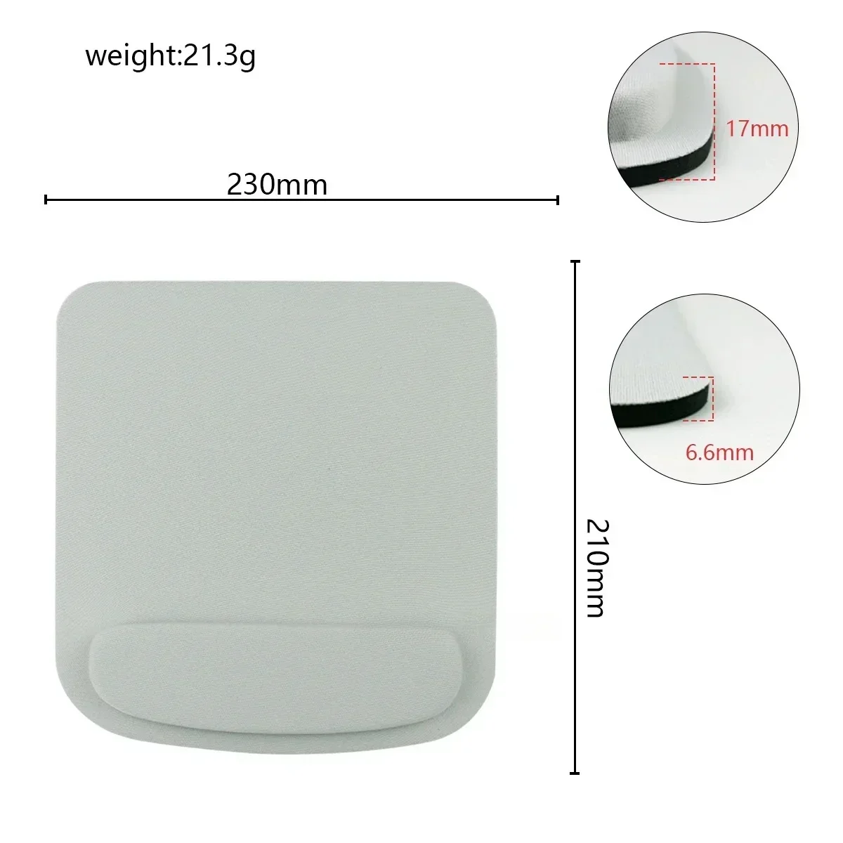 Computer Game Mouse Pad Environmental Eva Ergonomic Mousepad Wrist Pad Solid Color Comfortable Mouse Mats For Office Accessories: BROWN