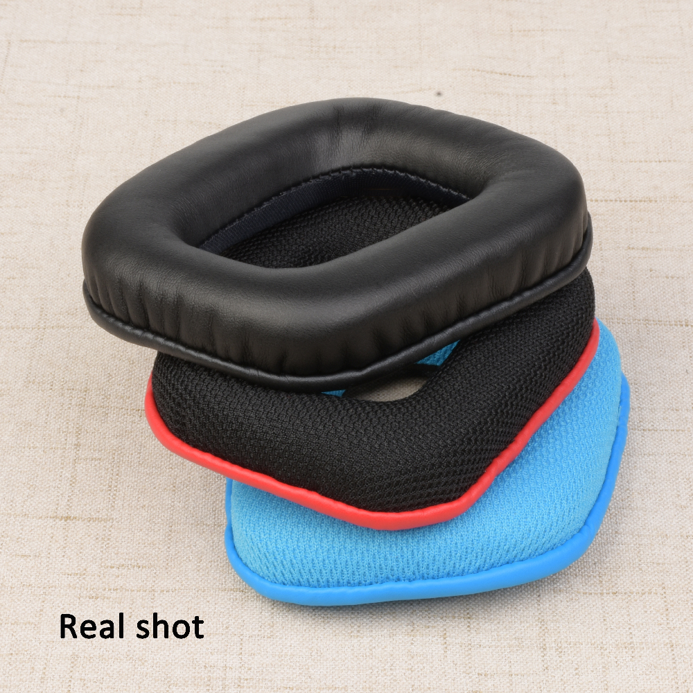 Copri-auricolari per cuffie per Logitech G35 G930 G430 F450 cuscinetti per cuffie cuscinetti auricolari di ricambio spugna per fasci di testa