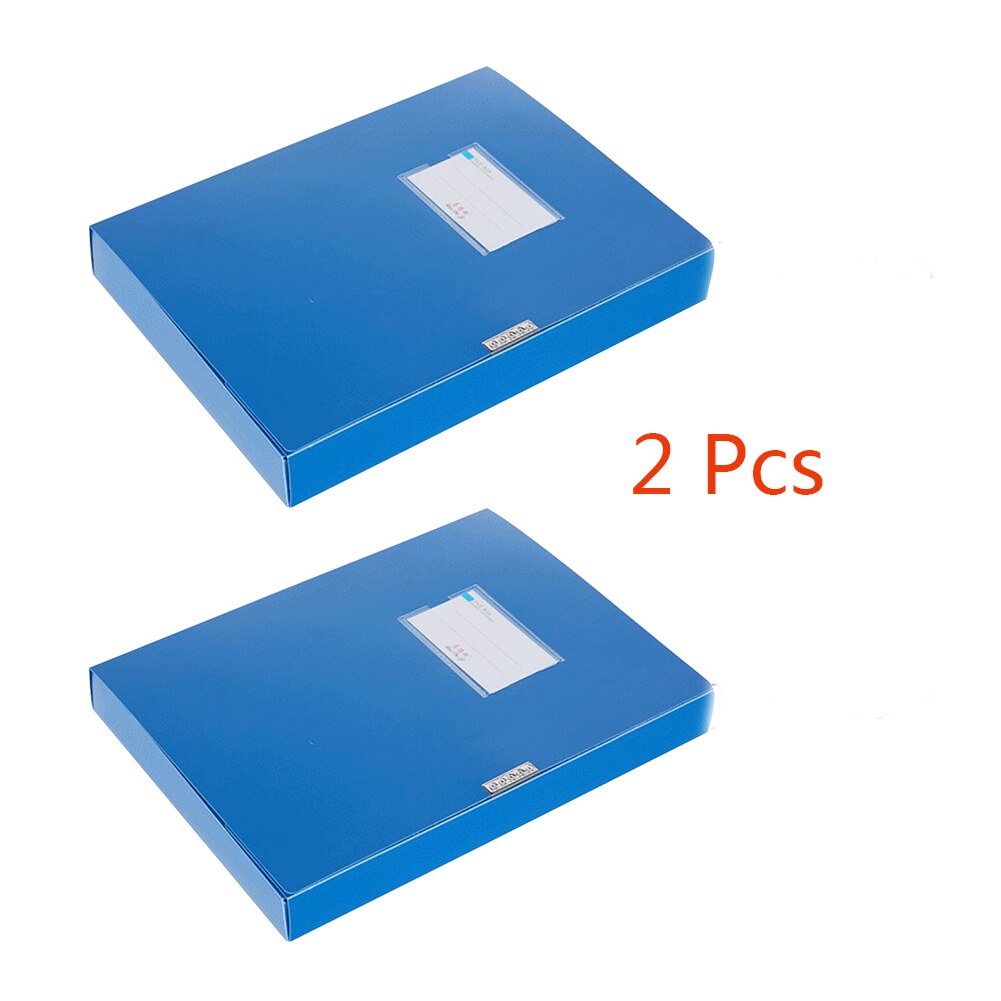 A4 mavi belge dosya kutusu taşınabilir hafif 3.5cm/5.5cm iş saklama çantası organizatör dosya klasörü dosya kutusu