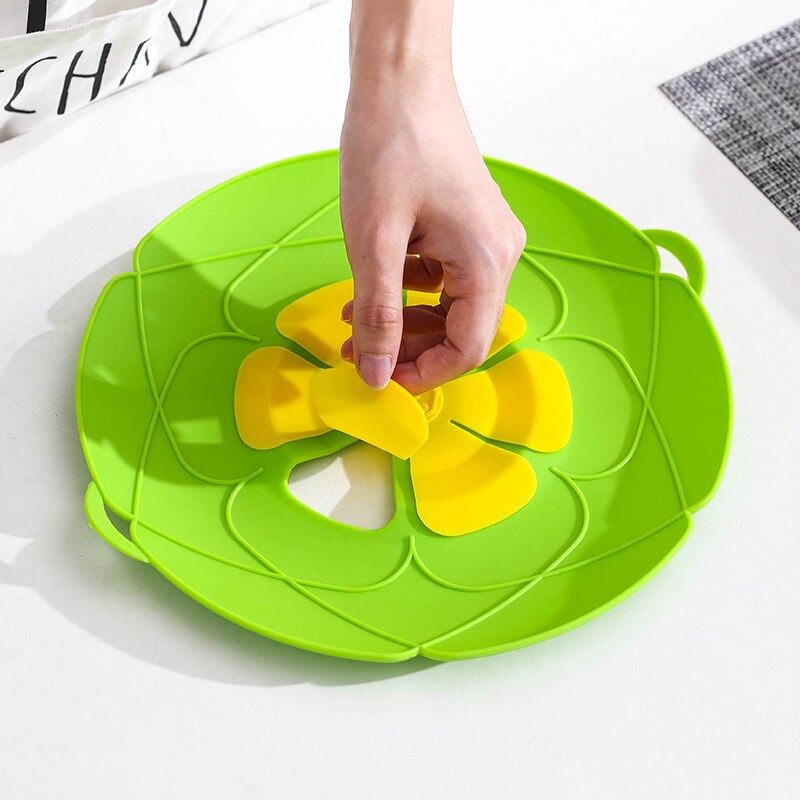 Couvercle de cuisine magique en Silicone, 26Cm, Anti-débordement, bouchon de déversement, accessoires, outils de cuisine