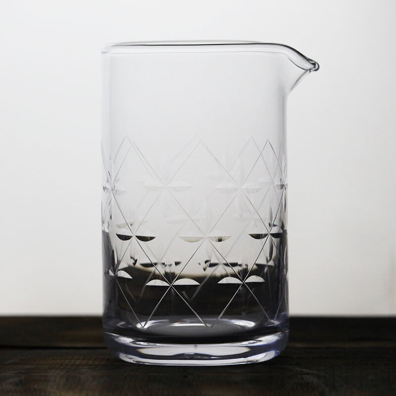 Bar soul blyfri krystall utskårne røreglass miksing glass gravert design bartender kopp cocktail visker mikser 550cc shakere