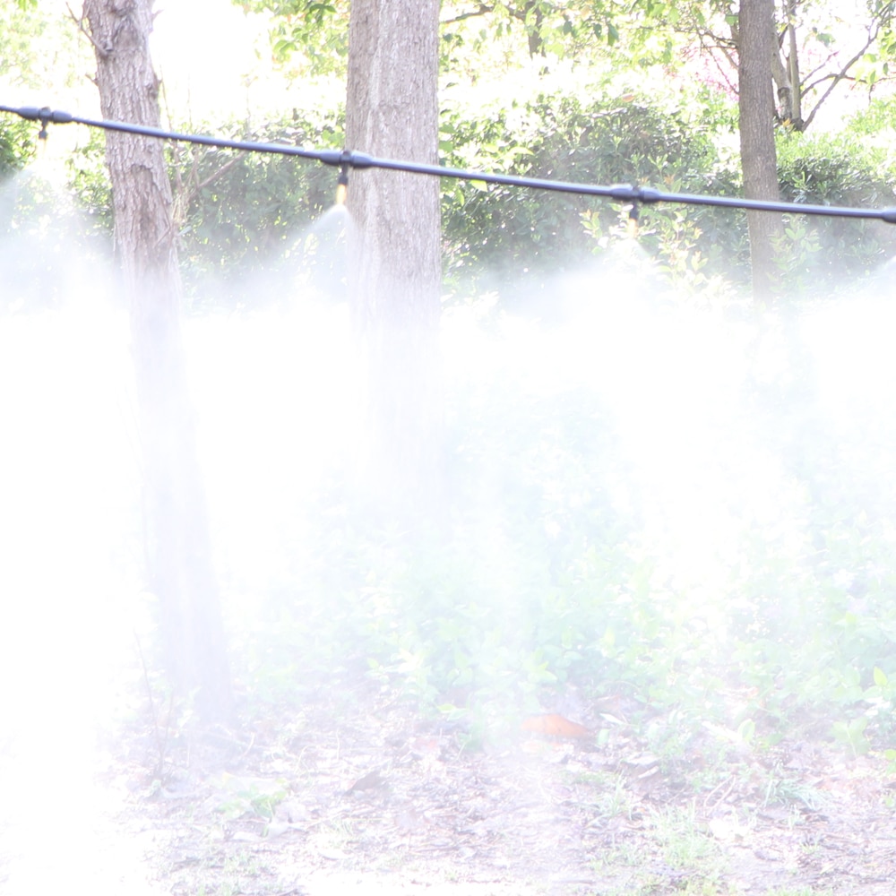 Garden Irrigation Kit Fog Nozzles Automatic Spray Sprinkler System 4/7mm Misting Watering Hose With Adjustable Dripper Connector