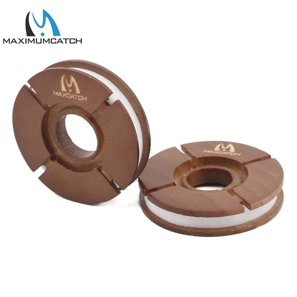 Maximumcatch 2pcs Tenkara Line Keeper Hook Keeper Natural Wood Tenkara Fishing Line Holder Fly Fishing Accessory