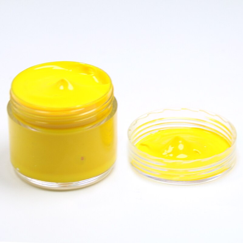 30ml gul skinnmaling spesielt brukt til maling av skinnsofa, vesker, sko og klær etc med Gud effekt