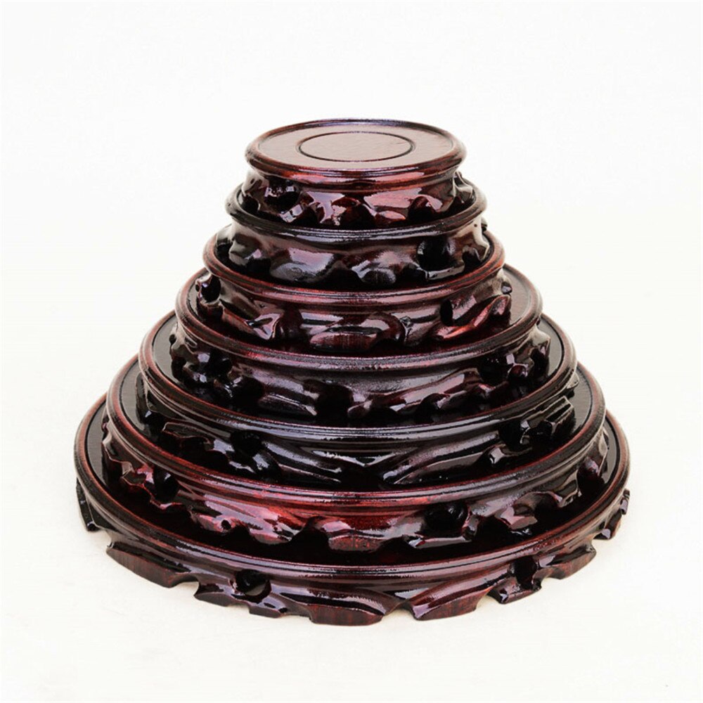 Garden Flower Pot Stand Wooden Plant Stand Flower Pot Base Holder For Gardening Interior Decoration Living Room