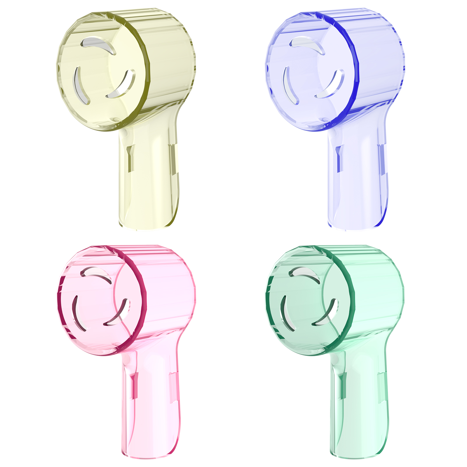 Tandenborstel stofdichte hoezen doppen compatibel met Braun Oral B vervangende hoofden en iO-serie elektrische tandenborstelkopbeschermer: Ivoor