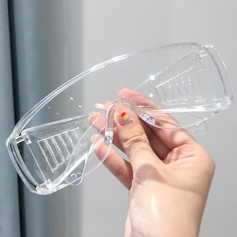 1/5Pcs Protective Safety Glasses Work Eye Protective Safety Goggles Eye Anti-Fog Antisand Windproof Anti Dust Saliva Goggles