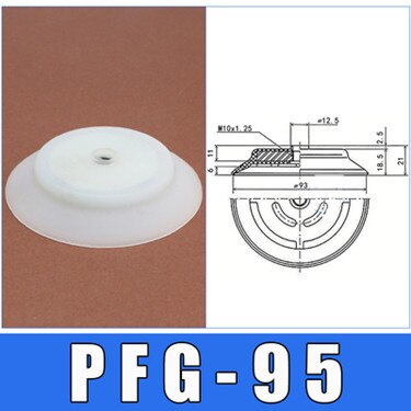 Vakuum Saugnapf Industrielle Pneumatische PFYK-60/80/95 Einzigen Schicht Importiert Silikon Manipulator Zubehör Vakuum Saug: Blau