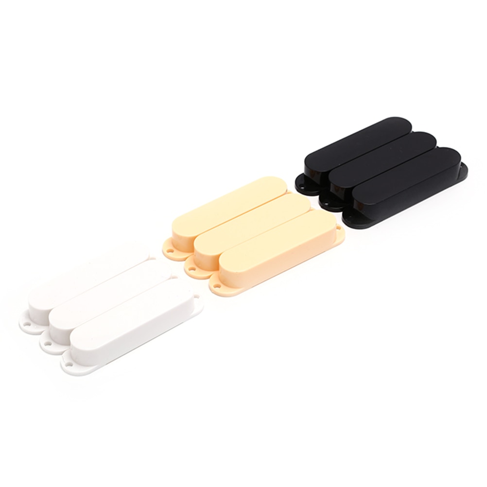 Voor Strat Elektrische Gitaar Zwart Wit Geel Gesloten Plastic Single Coil Gitaar Pickup Covers
