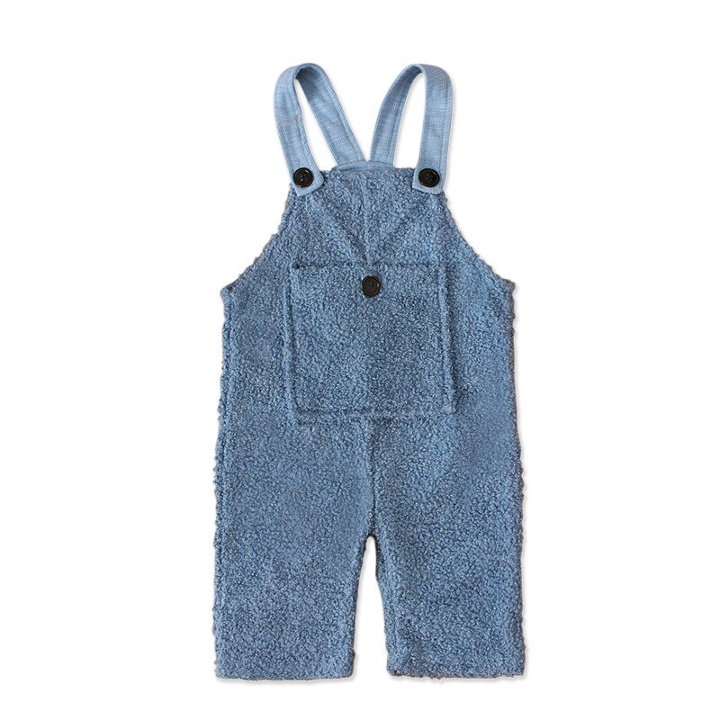 Kid 'S Warme Overalls Baby Meisjes Jarretel Kleding Overalls Voor Kinderen Jongens Broek Riem Peuter Baby Winter Pak Voor Kinderen: blue / 24M