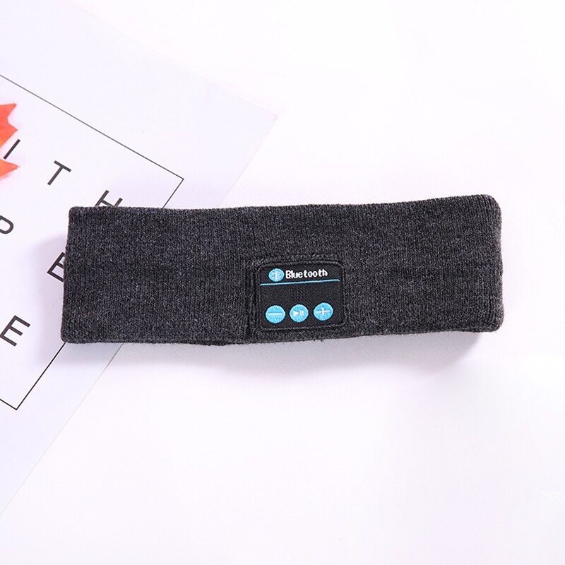 1Pc Bluetooth Muziek Call Sport Hoofdband Usb Oplaadbare Draadloze Draagbare Hoofdband Voor Thuis Running Gym Fitness Training: Black