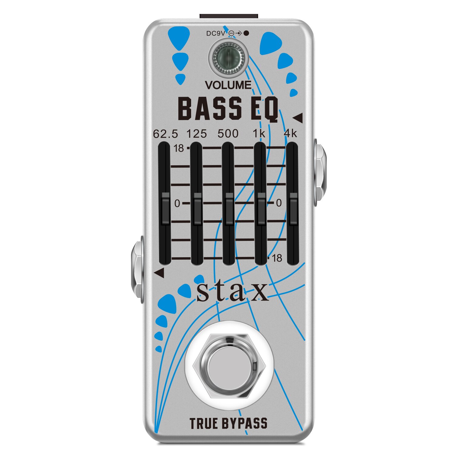 Stax LEF-317B Bass EQ Pedal 5 Band Equalizer Pedals For Parametric Equalizer Frequency Compensator Guitar Effects Pedals ±18d