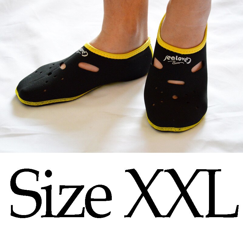 Calcetines de buceo de neopreno antideslizantes calcetín de playa natación surf neopreno para adultos: black XXL