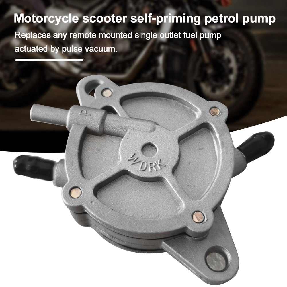 Switch Self-priming Petrol Pump Vacuum Gas Motorcycle Petcock For Moped Scooter Fuel