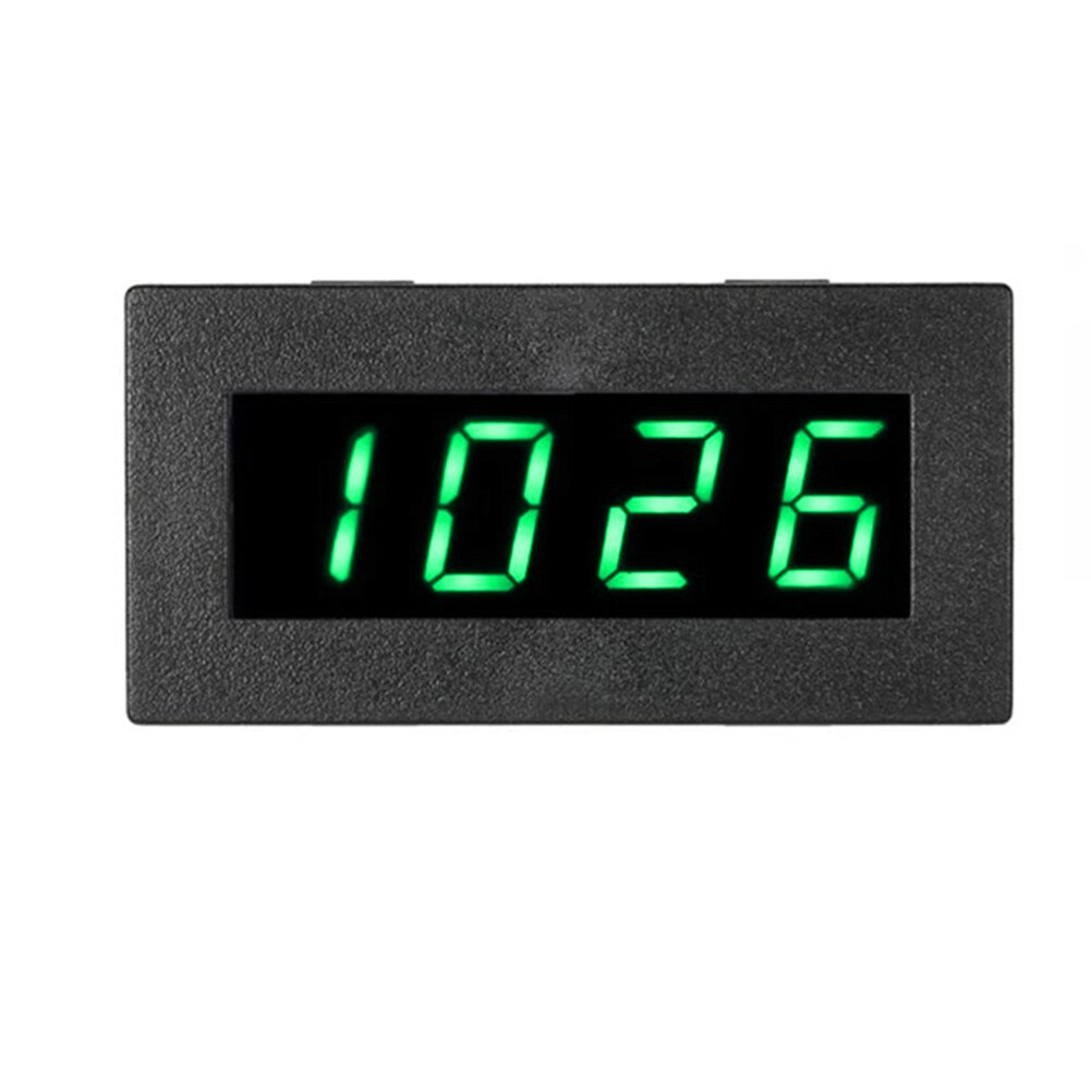 Car Tachometer 4 Digital LED 5-9999RPM Measuring Gauge Frequency Tachometer High Precision Tach RPM Speed Meter