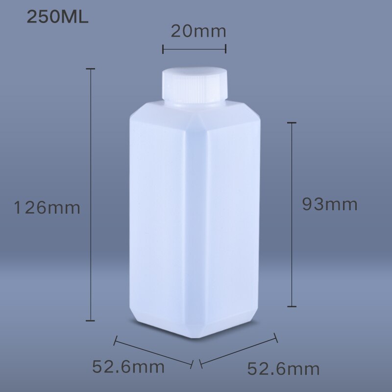UMETASS Empty Plastic Bottle with Lid Food Grade cosmetic container travel Refillable Bottle 20ml/30ml/40ml/100ml/250m/500ml: 250ML-HDPE