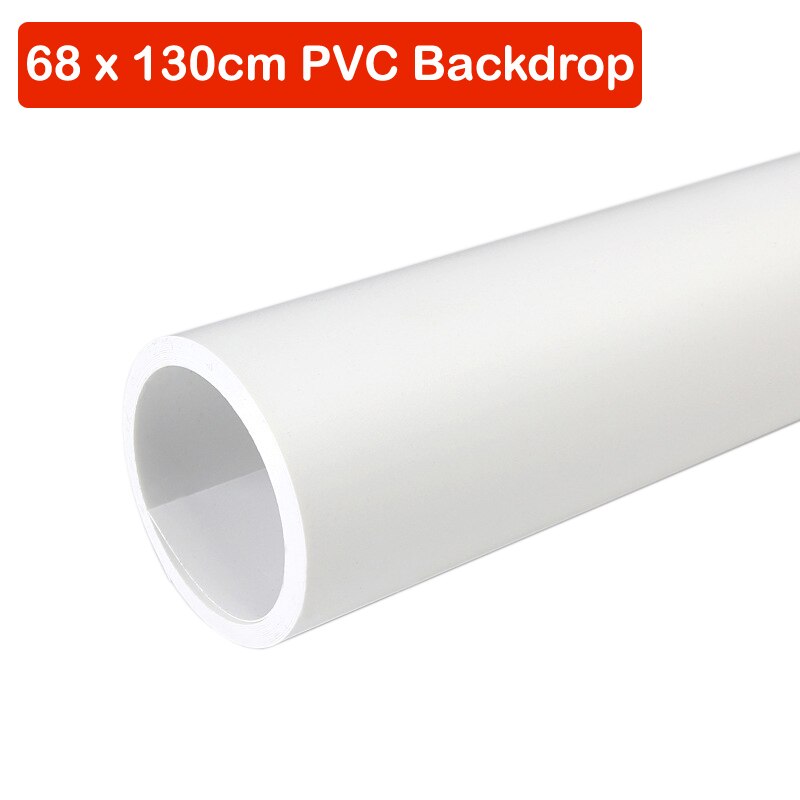68X130 Cm Grey Pvc Materiaal Achtergronden Achtergrond Anti-Rimpel Voor Foto Studio Fotografie Achtergrond Apparatuur: WHITE