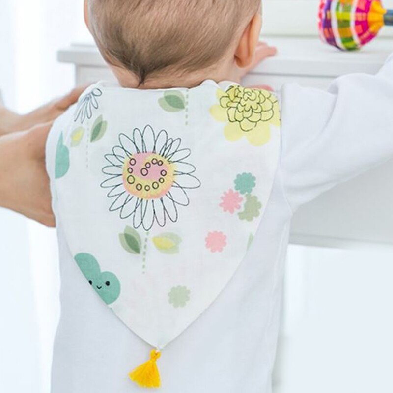 Toalla para el sudor de bebé de , paño suave para secar en la espalda, 4 capas de gasa, toalla absorbente, toallas para el sudor de algodón cómodas