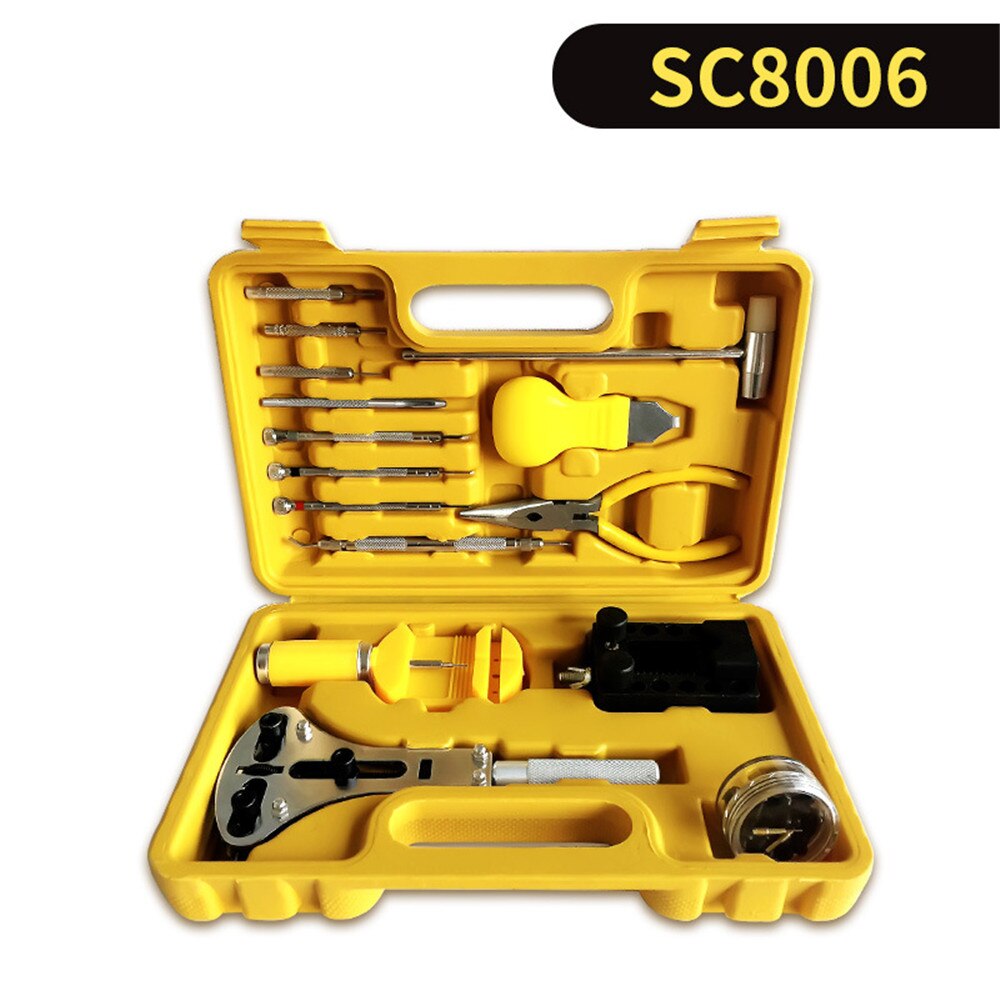 watch repair kit set watch repair tools combination tools for dismantle change battery open cover operation: SC8006 combo