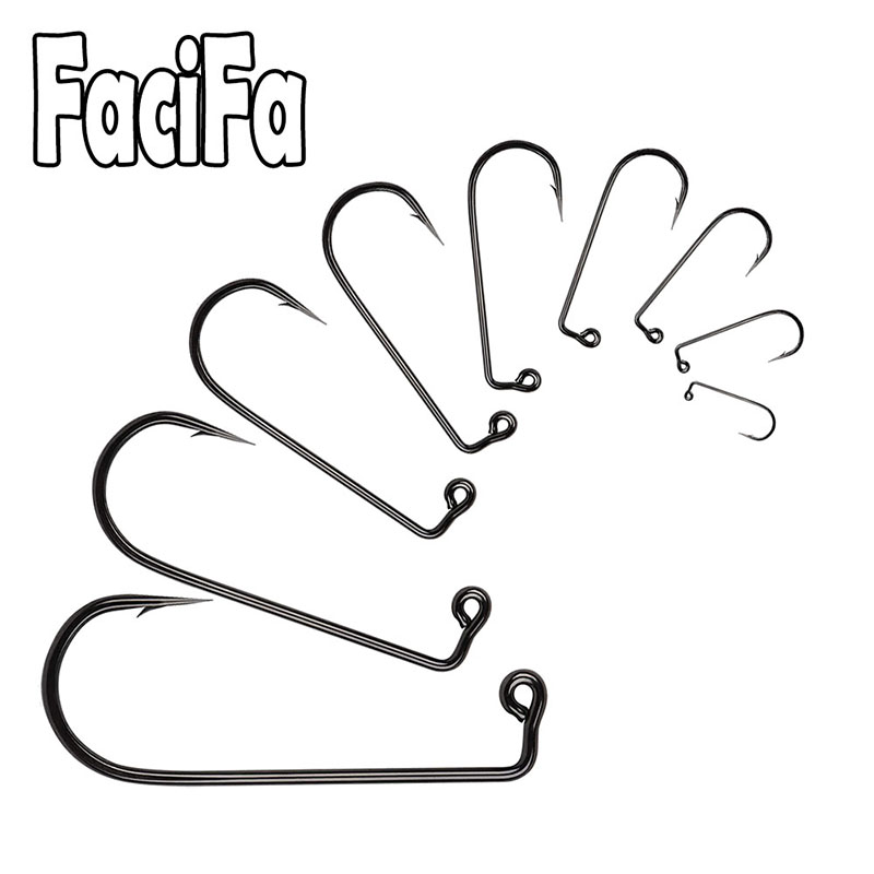 100 stks 90 Graden Jig Vliegbindset Sterke Draad Zoutwater Zoetwater Vis Haak Aberdeen jig vissen maat 6 4 2 1 1/0 tot 4/0 #