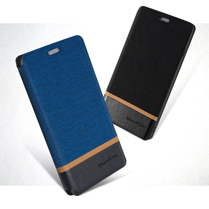 Canvasfodral för alcatel 3 fodral skal flip läder mjuk silikon kickstand bokfodral för alcatel 3l telefonfodral