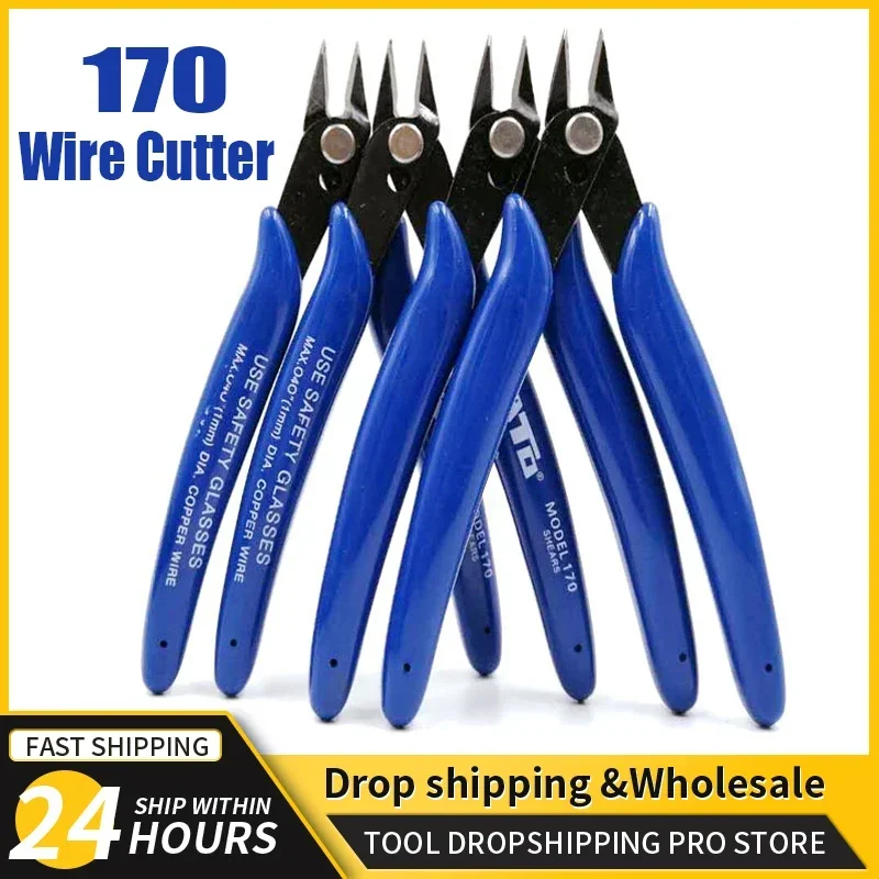 170-draadknipper DIY-trimmer Diagonale zijkniptang Kabeltang Mini Rood Blauw Tang Knipt Flush Nipper Draadtrimmer Handgereedschap
