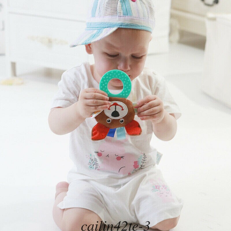 Baby Kleinkind Kind Krippe Kinderwagen Playmat Gym Aktivität Sensorischen Weiche Spielzeug Tier Spielzeug Handbell Baby Rasseln Plüsch Pädagogisches
