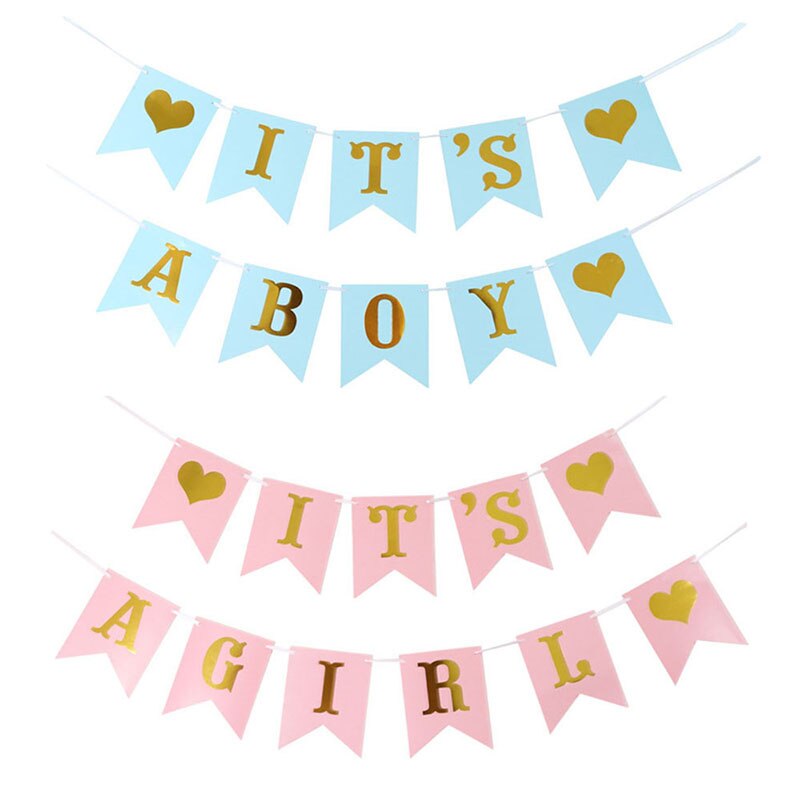 Pancarta de bienvenida para Baby Shower, decoración de nacimiento de Bebé, cartel de papel bronceador, decoración de cumpleaños para niño y niña