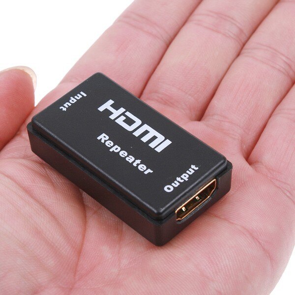 Mini 130ft 40m hele  hd 1.65 gbps 1080p hdmi repeater forlænger forstærker booster hdmi til hdmi