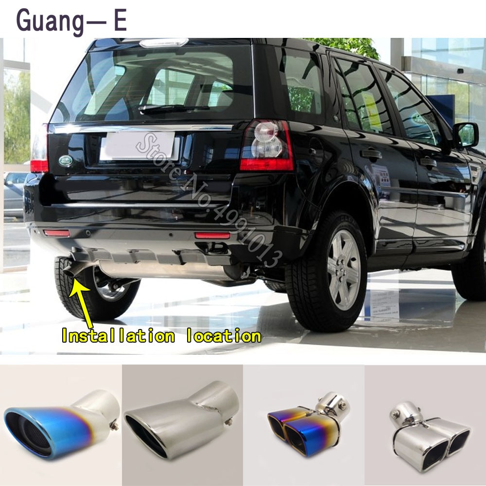 For Land Rover FREELANDER 2 car stickers muffler exterior end pipe dedicate exhaust tip tail outlet ornament 1pcs