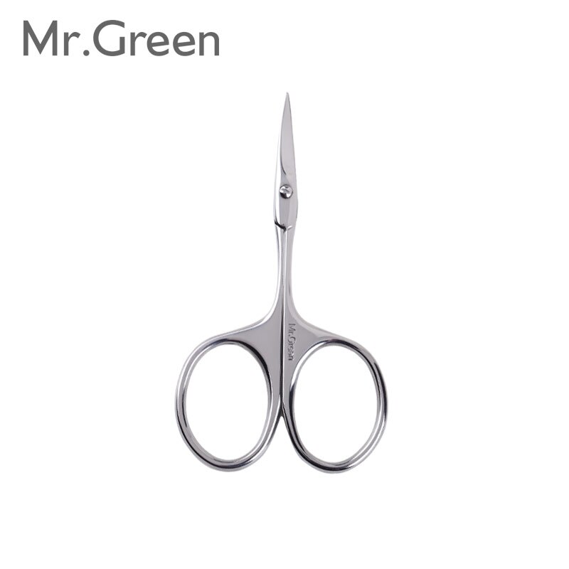 MR.GREEN Manicure Precision Stainless Steel Eyebrow Eyelash Hair Remover Trimme Tool Eyebrow Scissors Curved Blad