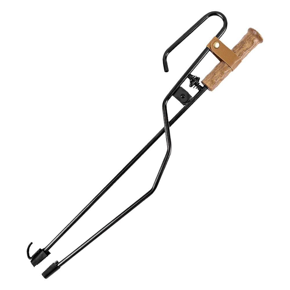 Campingvuurtang 3-in-1 vuurtang Fire Stick Fire Hook Fire Log Grabber Draagbare vuurplaatstang voor kamperen BBQ Vreugdevuurgereedschap: Default Title
