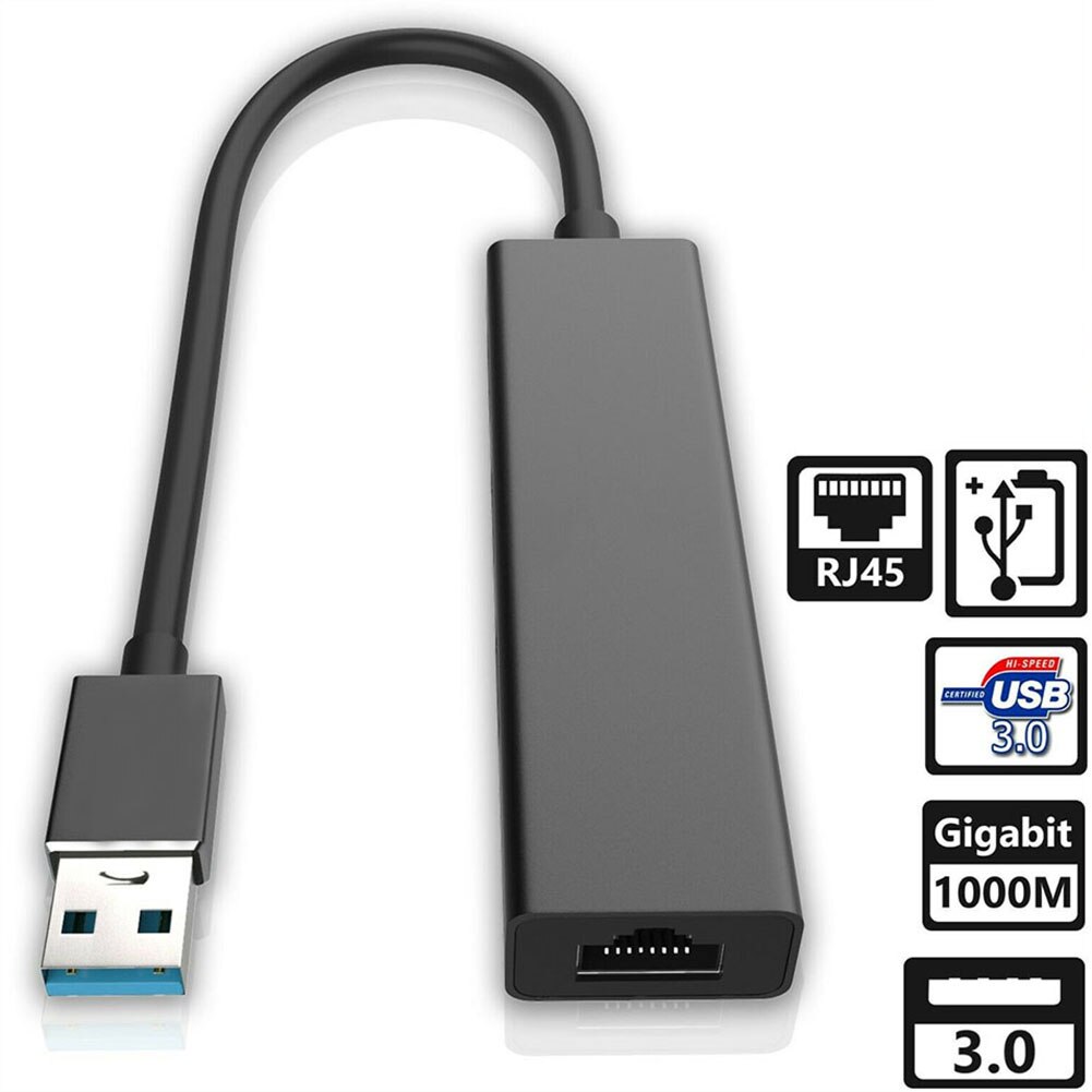 Usb ethernet adapter usb 3.0 to rj45 3.0 hub til laptop xiaomi mi box s /3 ethernet adapter netværkskort usb lan