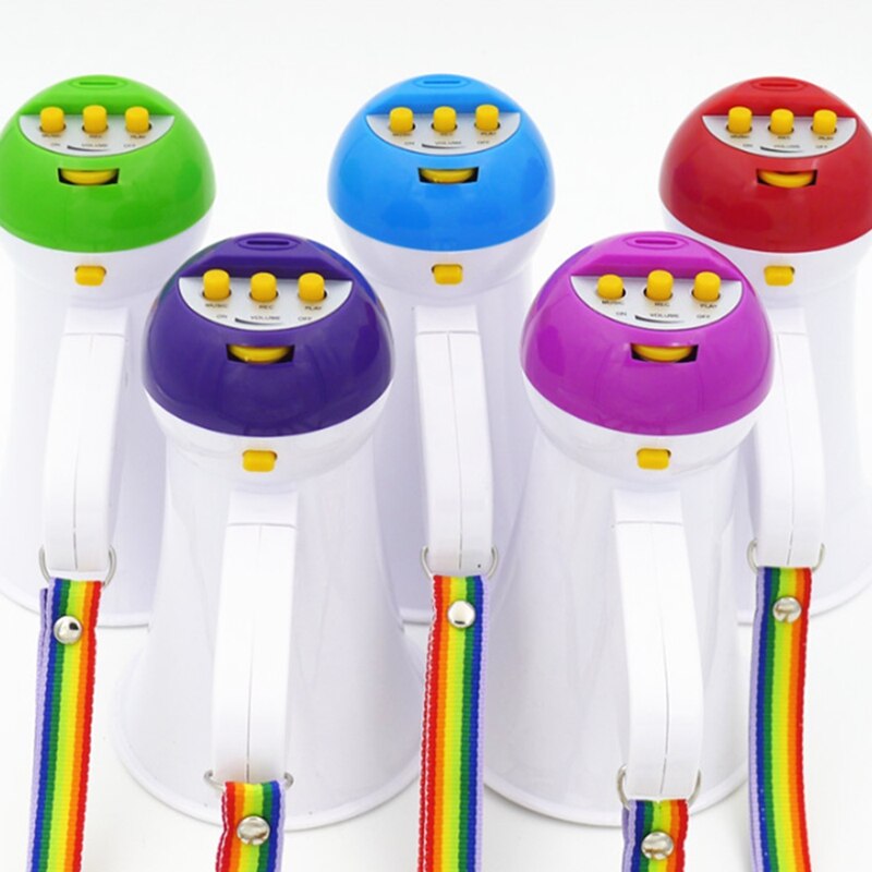 Draagbare Opvouwbare Handheld Megafoon Luidspreker Versterker Recorder Megafoon