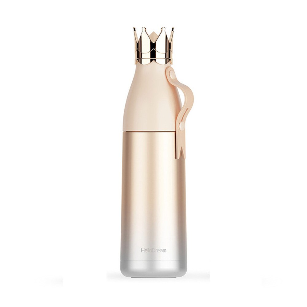 Kroon Thermosfles 304 Rvs Thermoskan Fles Water Outdoor Mok Reizen Fles Vacuüm Kind School Thermos: Gold