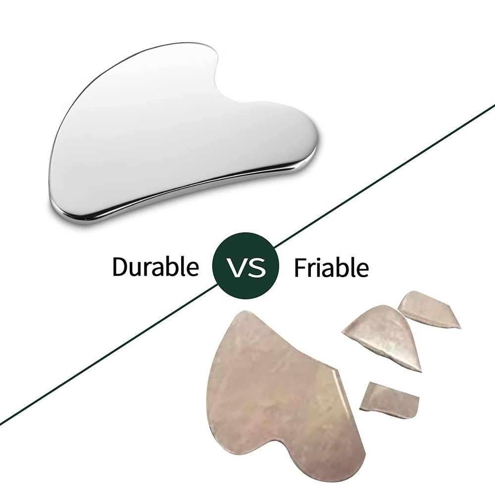 Stainless Steel Scraper Facial Massage Gua Sha Tool Face Lift Anti Aging Metal Massage Tool Gouache Face Scraper Face Massager