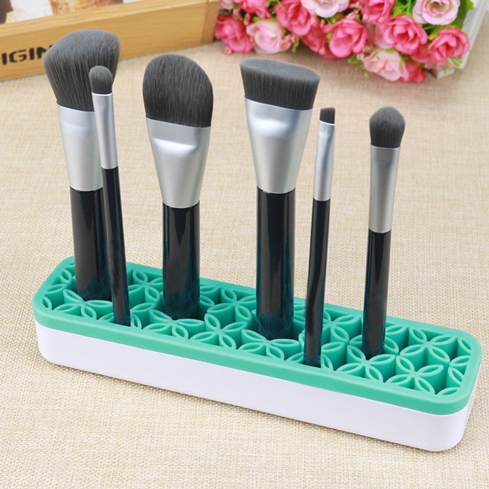 Pincel de maquillaje de silicona, organizador de herramientas de belleza, almacenamiento de cosméticos, costura y acolchado, sensación de almacenamiento y tienda
