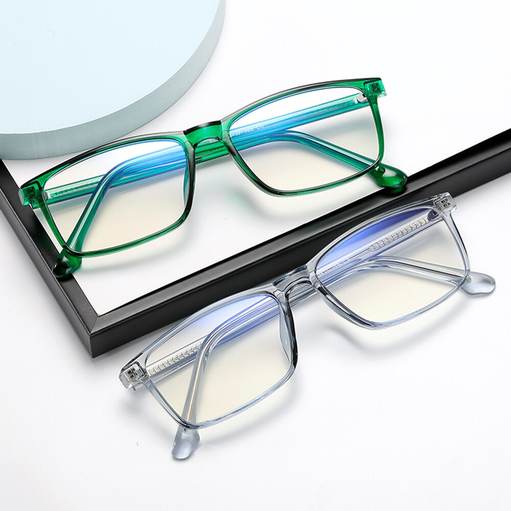 Computer Glasses Frame Anti Blue Light Blocking Filter Reduces Eye Strain Clear Lens Regular Game Goggles Optical Eyewear