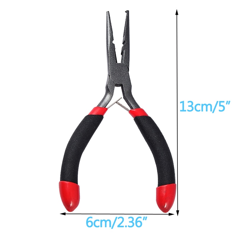 Crazy Shark 5''Mini Fishing pliers High Carbon Steel Split Ring Cutter Line/Wire Scissors Hook Remover Fishing Tools Tackles