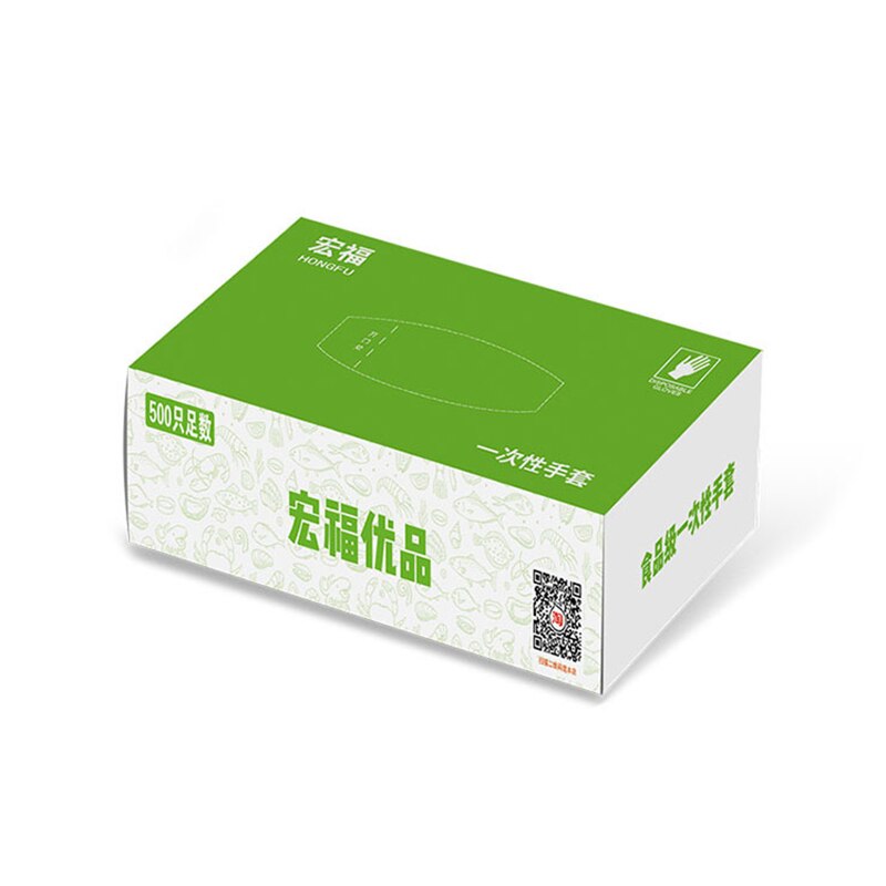 Wegwerphandschoenen Wegwerp Plastic Handschoenen Koken Keuken Accessoires Transparant Groen Handschoenen 500 Pcs Boxed Keuken