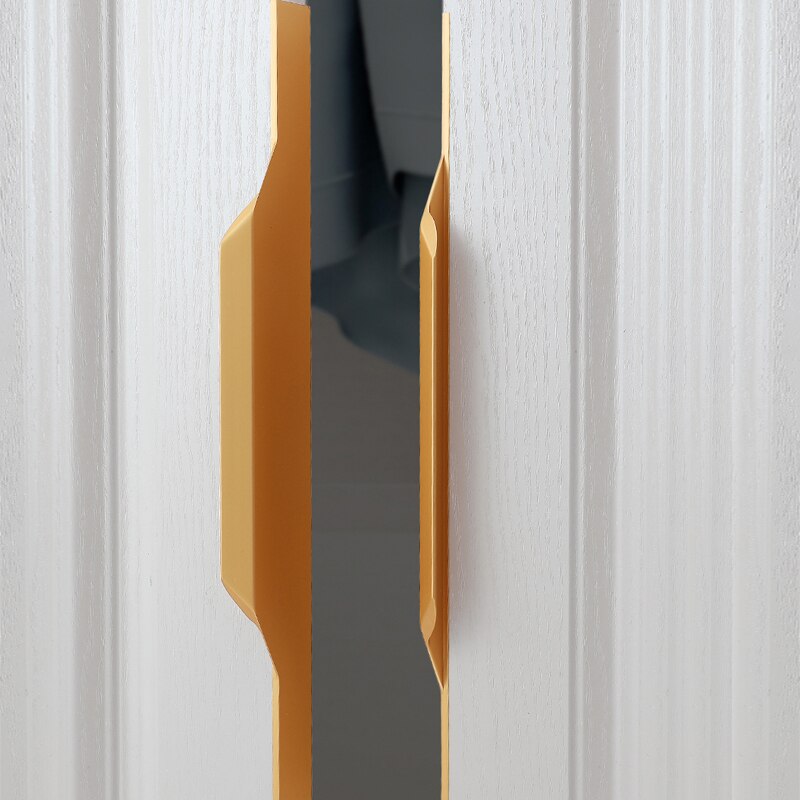 Gold Edge handle Black long handle No groove Drawer pulls Furniture wardrobe doorknob Kitchen bathroom cabinet hardware 30-150cm