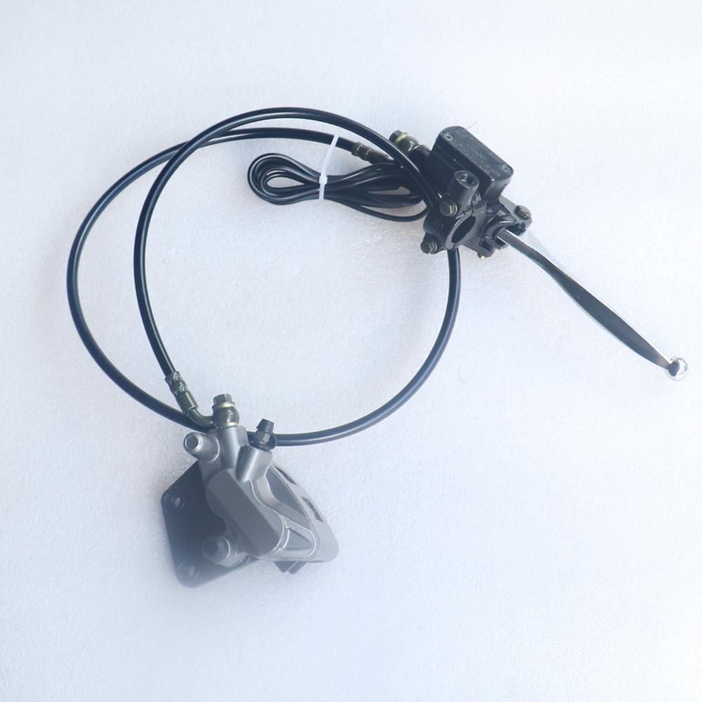 Motorcycle Hydraulic Front Disc Brake Master Cylinder Caliper System & Pads For 110cc 125cc Quad Dirt Bike ATV