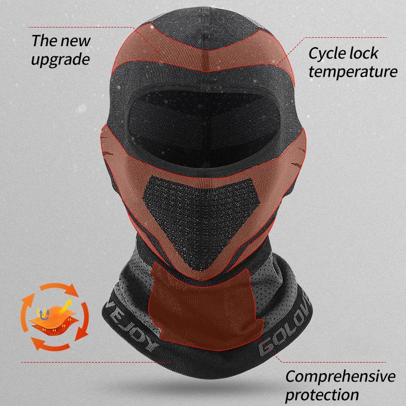 Outdoor Winter Plus Velvet Thick Ski Mask Sking Running Sport Training Cycling Full Face Mask Balaclava Windproof Warm XA86Q
