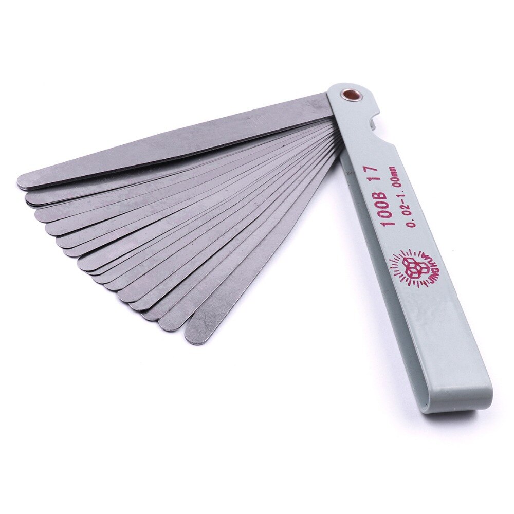 1pc High Precision Feeler Gauge 0.02mm-1.0mm Stainless Steel Gap Gauge Foldable Feeler Gauges Measuring Tool Plug Feeler