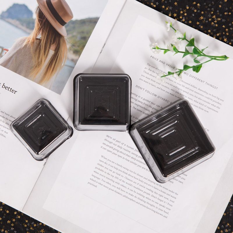 50pcs 63/100g Square Moon Cake Trays Mooncake Package Box Container Holder Mid-autumn Festival