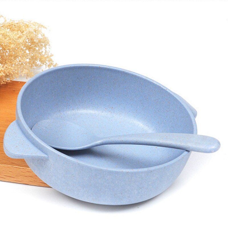 Baby Feeding Tableware Set Eco-Friendly Toddle Baby Plate Dish Children Dishes Dinnerware Kids Anti Training Bowl+Spoon