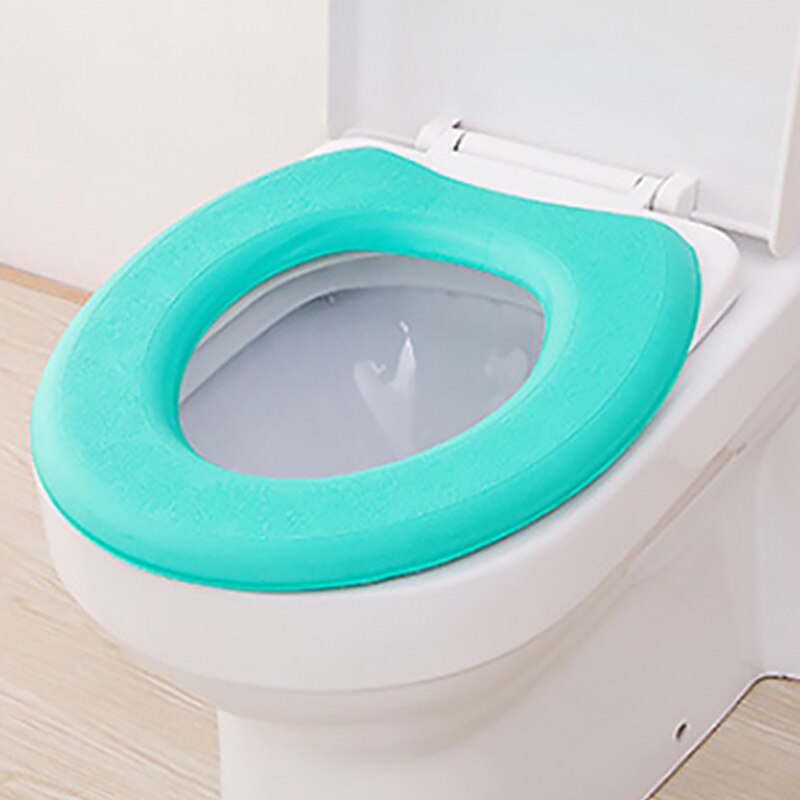 1PC Waterproof Toilet Seat Covers Washable Soft EVA Bathroom Parts Toilet Seat Cushion Cover Pad Toilet Seat Cushion Home Decor: Green