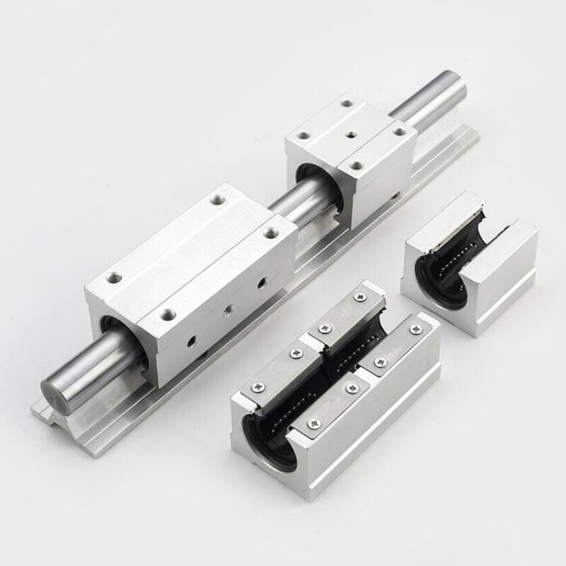 LINEAR SHAFT ROUND RAIL 2PC SBR10+4PC SBR10UU 10mm linear rail 200 300 400 500 600 700 800mm linear guide with block cnc part